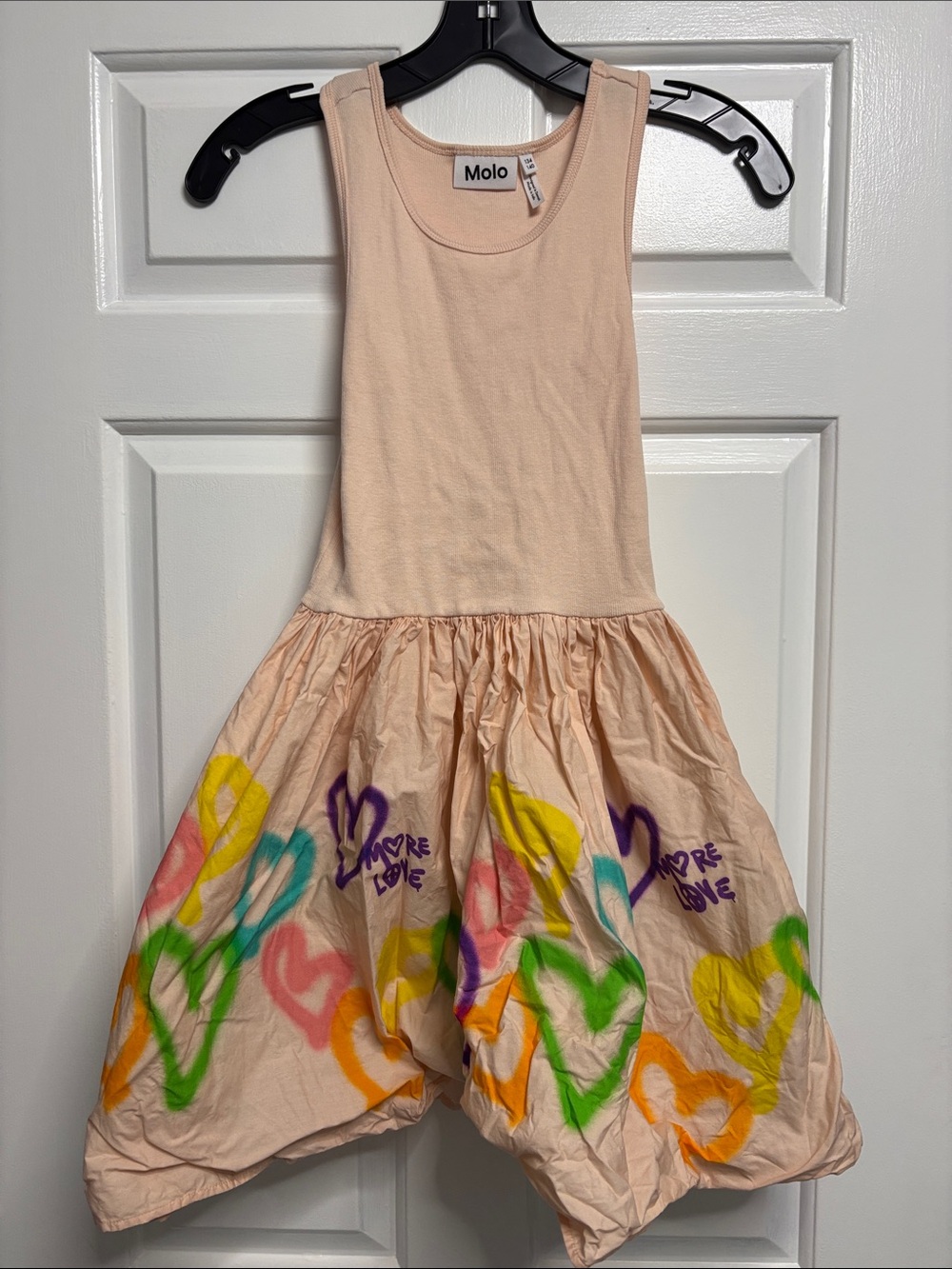 Molo Cassarona Gotta Luv Hearts Girls Dress – Size 9/ 10